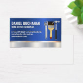 Contractor | Blue Metallic | Hand Tools Visitekaartje (Bureau)