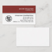 Contractor Construction House Repair Visitekaartje (Voorkant / Achterkant)