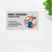 Contractor | Plumber Logo Visitekaartje (Bureau)