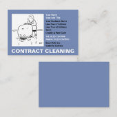 Contractreiniging Cartoon Visitekaartje (Voorkant / Achterkant)