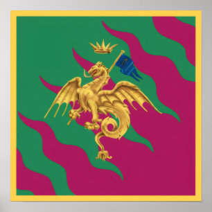 Contrada del Drago (Draak) Palio di Siena Poster