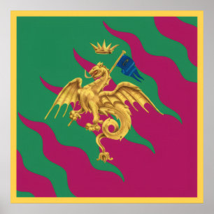 Contrada del Drago (Draak) Palio di Siena Poster