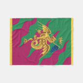 Contrada del Drago (Dragon) Palio di Siena Fleece Deken (Voorkant (Horizontaal))