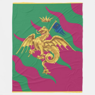 Contrada del Drago (Dragon) Palio di Siena Fleece Deken