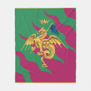 Contrada del Drago (Dragon) Palio di Siena Fleece Deken