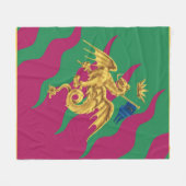 Contrada del Drago (Dragon) Palio di Siena Fleece Deken (Voorkant (Horizontaal))