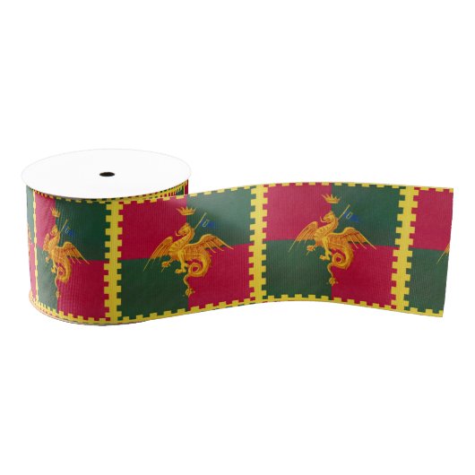 Contrada del Drago (Dragon) Palio di Siena Grosgrain Lint (Spoel)