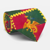 Contrada del Drago (Dragon) Palio di Siena Stropdas (Opgerold)