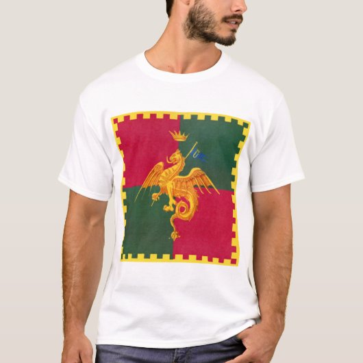 Contrada del Drago (Dragon) Palio di Siena T-shirt (Voorkant)