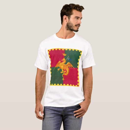 Contrada del Drago (Dragon) Palio di Siena T-shirt (Voorkant volledig)