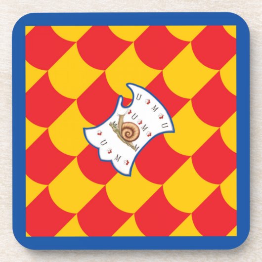 Contrada della Chiocciola (slak) Palio Bier Onderzetter (Voorkant)