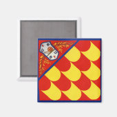 Contrada della Chiocciola (slak) Palio Magneet (Voorkant / Achterkant)