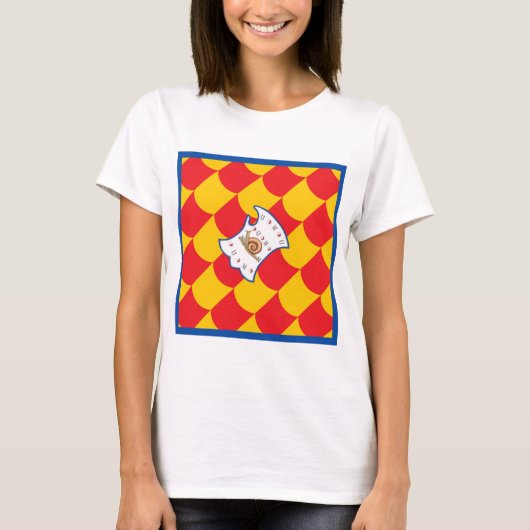 Contrada della Chiocciola (slak) Palio T-shirt (Voorkant)