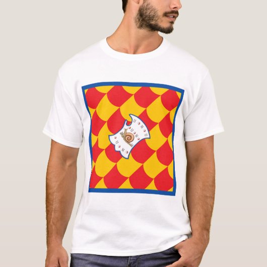 Contrada della Chiocciola (slak) Palio T-shirt (Voorkant)