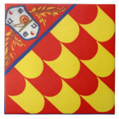 Contrada della Chiocciola (slak) Palio Tegeltje (Voorkant)