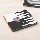 Contrada della Lupa (Zij-Wolf) Palio di Siena Bier Onderzetter (Linkerzijde)