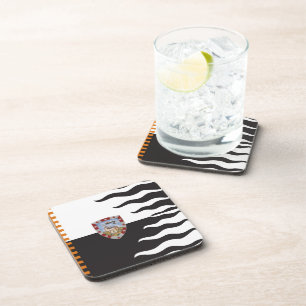 Contrada della Lupa (Zij-Wolf) Palio di Siena Bier Onderzetter