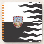 Contrada della Lupa (Zij-Wolf) Palio di Siena Bier Onderzetter (Voorkant)