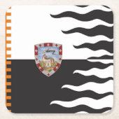 Contrada della Lupa (Zij-Wolf) Palio di Siena Kartonnen Onderzetters (Voorkant)