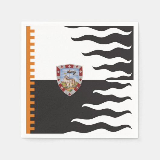 Contrada della Lupa (Zij-Wolf) Palio di Siena Servet (Voorkant)