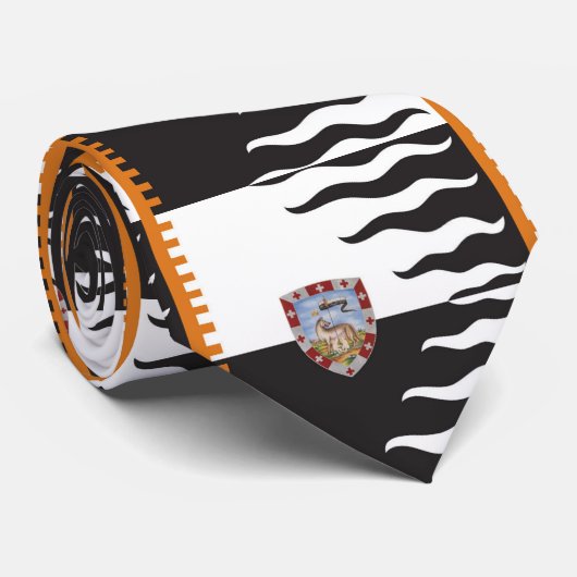 Contrada della Lupa (Zij-Wolf) Palio di Siena Stropdas (Opgerold)