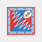 Contrada della Pantera (Panther) Palio di Siena Servet (Voorkant)