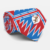 Contrada della Pantera (Panther) Palio di Siena Stropdas (Opgerold)