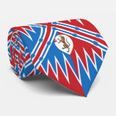 Contrada della Pantera (Panther) Palio di Siena Stropdas (Opgerold)