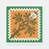 Contrada della Selva (Forest) Palio di Siena Servet (Voorkant)