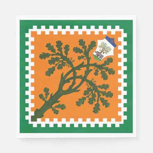 Contrada della Selva (Forest) Palio di Siena Servet (Voorkant)