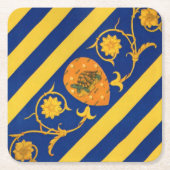 Contrada della Tartuca (Tortoise) Palio di Siena Kartonnen Onderzetters (Voorkant)