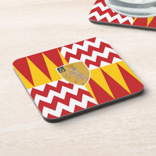 Contrada di Valdimontone (Valley of the Ram) Bier Onderzetter (Linkerzijde)