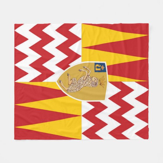 Contrada di Valdimontone (Valley of the Ram) Fleece Deken (Voorkant (Horizontaal))