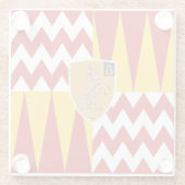 Contrada di Valdimontone (Valley of the Ram) Glazen Onderzetter (Achterkant)