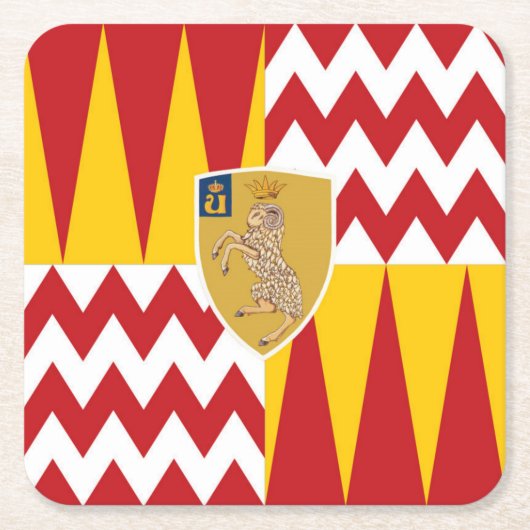 Contrada di Valdimontone (Valley of the Ram) Kartonnen Onderzetters (Voorkant)