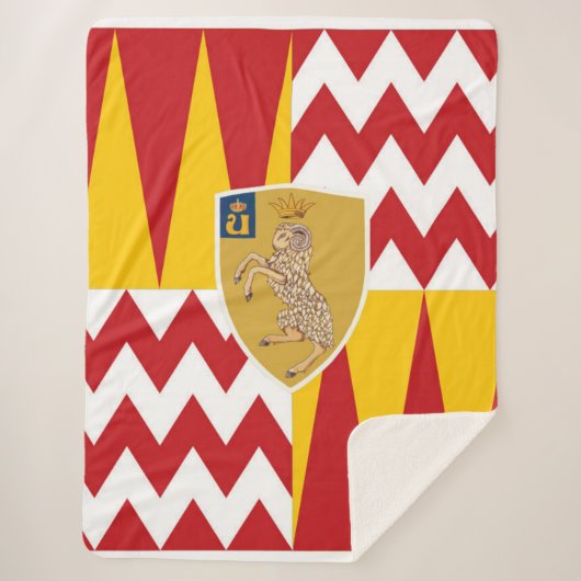 Contrada di Valdimontone (Valley of the Ram) Sherpa Deken (Voorkant)