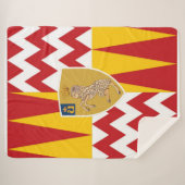 Contrada di Valdimontone (Valley of the Ram) Sherpa Deken (Voorkant (horizontaal))