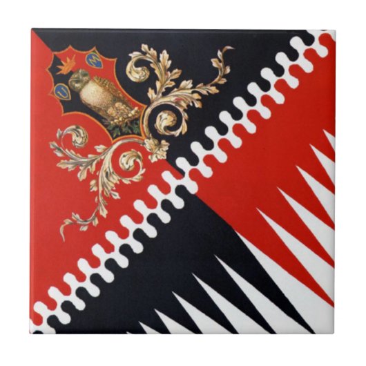 Contrada Priora della Civetta (Owl) Palio di Sien Tegeltje (Voorkant)