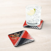 Contrada Priora della Civetta (Owl) Palio di Siena Bier Onderzetter (Rechterzijde)