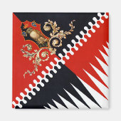 Contrada Priora della Civetta (Owl) Palio di Siena Magneet (Voorkant)