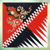 Contrada Priora della Civetta (Owl) Palio di Siena Raamsticker (Vel 3)