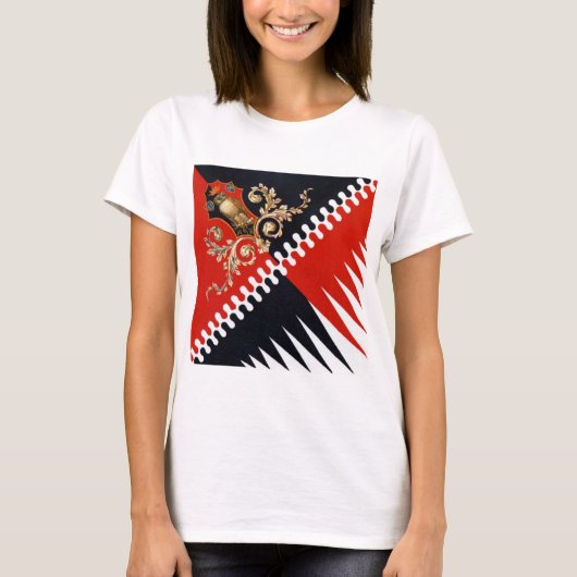 Contrada Priora della Civetta (Owl) Palio di Siena T-shirt (Voorkant)