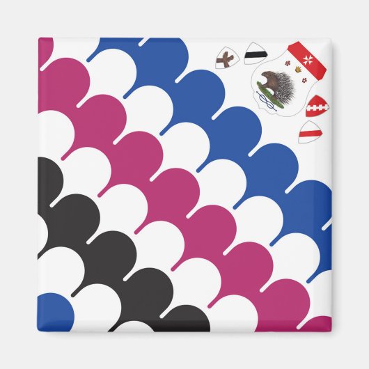 Contrada Sovrana dell' Istrice (Porcupine) Palio Magneet (Voorkant)