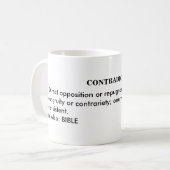 CONTRADICTIE KOFFIEMOK (Voorkant links)