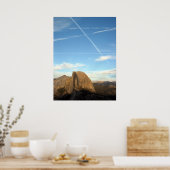Contrails met halve koepel poster (Keuken)