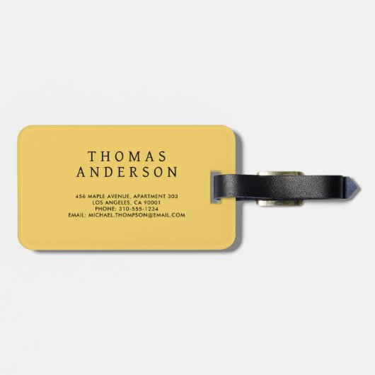 Contrast Abstract Geometric Background Bagagelabel (Achterkant horizontaal)