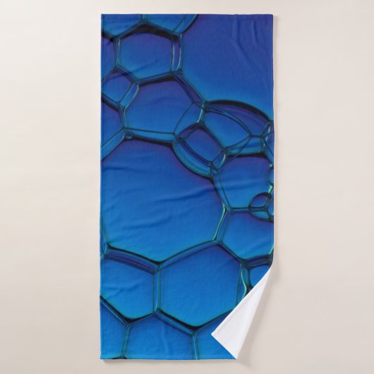 Contrast achtergrondkleur sjabloon badhanddoek (Badhanddoek)