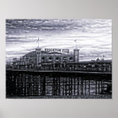 Contrast Brighton Pier Poster (Voorkant)