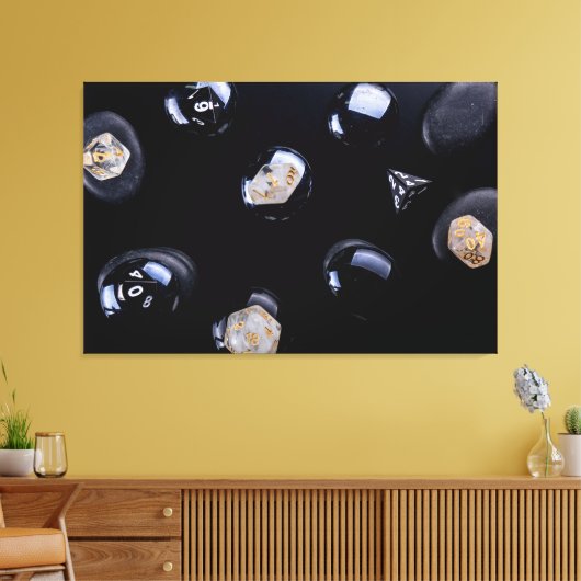 Contrast Dice Canvas Afdruk (Insitu (Woonkamer))