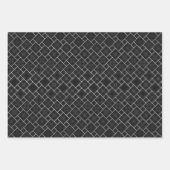 Contrast Elegantie: Monochrome Magic Gift Wrap Inpakpapier Vel (Voorkant)